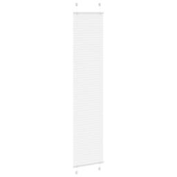 Berkfield Home Pleated Blind White 40x200 cm Fabric Width 39.4 cm Polyester - thumbnail 1