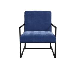 Lemon Pavilion Furniture Chance Chair - Velvet/Metal - Oxford Blue - Partially Assembled - thumbnail 1