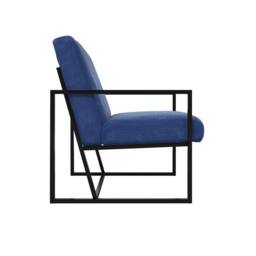 Lemon Pavilion Furniture Chance Chair - Velvet/Metal - Oxford Blue - Partially Assembled - thumbnail 3
