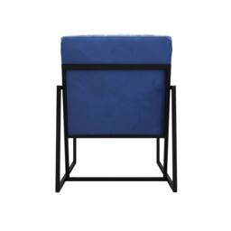 Lemon Pavilion Furniture Chance Chair - Velvet/Metal - Oxford Blue - Partially Assembled - thumbnail 4