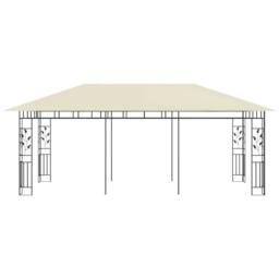 Berkfield Home Gazebo with Mosquito Net 6x3x2.73 m Cream in Beige - thumbnail 3