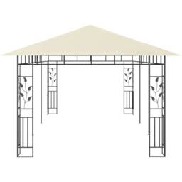 Berkfield Home Gazebo with Mosquito Net 6x3x2.73 m Cream in Beige - thumbnail 4
