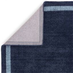 The Rug Shop UK Blue Handmade Easy to clean Plain Border Area Rug - Size: 160 cm x 230 cm - thumbnail 4
