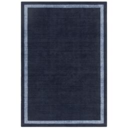 The Rug Shop UK Blue Handmade Easy to clean Plain Border Area Rug - Size: 160 cm x 230 cm - thumbnail 7