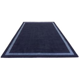 The Rug Shop UK Blue Handmade Easy to clean Plain Border Area Rug - Size: 160 cm x 230 cm - thumbnail 6