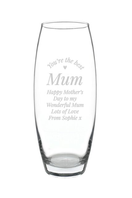 Personalised Memento Company Personalised You Are The Best Bullet Vase in Clear - image 1