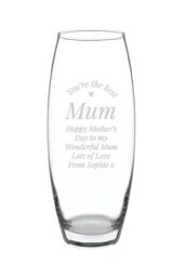 Personalised Memento Company Personalised You Are The Best Bullet Vase in Clear - thumbnail 1