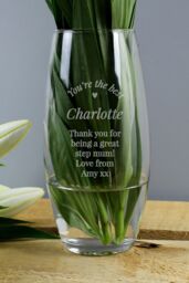 Personalised Memento Company Personalised You Are The Best Bullet Vase in Clear - thumbnail 4