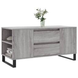 Berkfield Home Modern Coffee Table Grey Sonoma 102x44.5x50 cm Engineered Wood - thumbnail 1