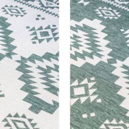 THE RUGS Dynamic Reversible Indoor & Outdoor Rug Polypropylene Oriental Rug in Green - Size: 200 cm x 290 cm - thumbnail 3