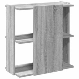Berkfield Home Bookcase 3-Tier Grey Sonoma 60x30x60 cm Engineered Wood - Size: 60 x 30 x 60 cm - thumbnail 6