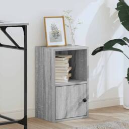 Berkfield Home Durable Bookcase Grey Sonoma 31x24x52 cm Engineered Wood - Size: 31 x 24 x 52 cm - thumbnail 1