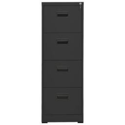 Berkfield Home Filing Cabinet Anthracite 46x62x133 cm Steel in Dark Grey - Size: 46 x 62 x 133 cm - thumbnail 1