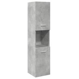 Berkfield Home Practical 5 Piece Bathroom Furniture Set Concrete Grey Engineered Wood - thumbnail 6