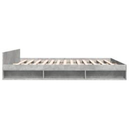 Berkfield Home Bed Frame with Drawers without Mattress Concrete Grey 200x200 cm - thumbnail 5