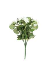 KDMD Essentials Cream Geranium Bush- 7 Stems 40cm 2 Pack in White - thumbnail 2
