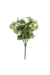 KDMD Essentials Cream Geranium Bush- 7 Stems 40cm 2 Pack in White - thumbnail 1