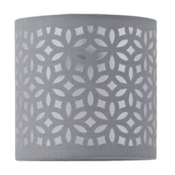 First Choice Lighting Set of 2 Buck - Clear Glass Globe Table Lamps with Grey Cut OutShade - thumbnail 6