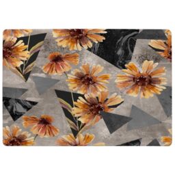 Benjamin Tate Design Geometric Floral Shapes Designer Rug in Natural - Size: Large - thumbnail 1