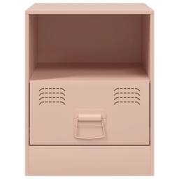 Berkfield Home Stylish Bedside Cabinet Pink 34.5x39x44 cm Steel - thumbnail 6