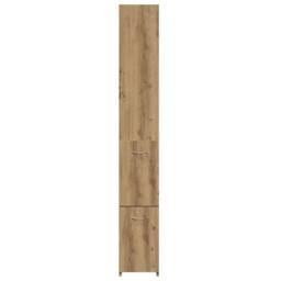 Berkfield Home Bathroom Cabinet Artisan Oak 25x25x170 cm Engineered Wood in Brown - Size: 25 x 25 x 170 cm - thumbnail 4