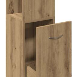 Berkfield Home Bathroom Cabinet Artisan Oak 25x25x170 cm Engineered Wood in Brown - Size: 25 x 25 x 170 cm - thumbnail 8