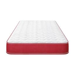 eXtreme Comfort Ltd Essentials Colour Border Hybrid Mattress Memory Foam Spring Support in Red - Size: Small Double - thumbnail 2