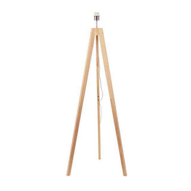 ValueLights Jackson Natural Wooden Tripod Floor Lamp Base - image 1