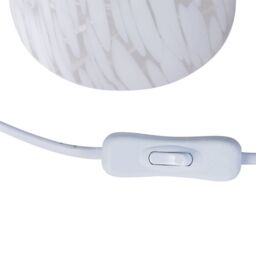 First Choice Lighting Confetti - White & Glass Table Lamp - thumbnail 2