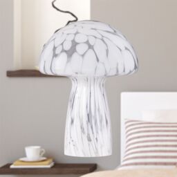 First Choice Lighting Confetti - White & Glass Table Lamp - thumbnail 4