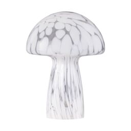 First Choice Lighting Confetti - White & Glass Table Lamp