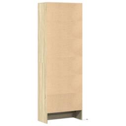 Berkfield Home Highboard with LED Sonoma Oak 69x32.5x200 cm Engineered Wood in Light Tan - thumbnail 8