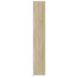 Berkfield Home Highboard with LED Sonoma Oak 69x32.5x200 cm Engineered Wood in Light Tan - thumbnail 7