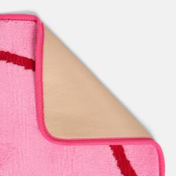 OHS Tufted Contour Rug Soft Floor Carpet Non Slip Area Mat in Bright Pink - Size: 80 cm x 150 cm - thumbnail 5