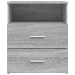 Berkfield Home Modern Bed Cabinets 2 pcs Grey Sonoma 50x32x60 cm - Size: 50 x 32 x 60 cm - thumbnail 6