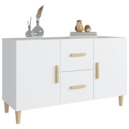 Berkfield Home Sideboard White 100x36x60 cm Engineered Wood - Size: 100 x 36 x 60 cm - thumbnail 6