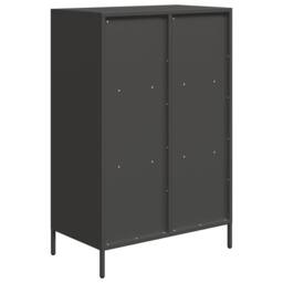 Berkfield Home Highboard Black 68x39x103.5 cm Steel - thumbnail 7