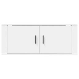 Berkfield Home Wall Mounted TV Cabinet White 100x34.5x40 cm - thumbnail 6