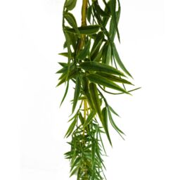 Leaf 180cm Artificial Bamboo Hanging Garland in Green - thumbnail 3