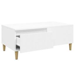 Berkfield Home Decorative Coffee Table White 90x50x36.5 cm Engineered Wood - thumbnail 6