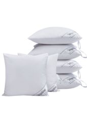 Ezysleep X2 Goose Feather & Down Cushion Inner Pads in White - Size: 45 cm x 45 cm