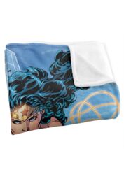 Warner Brothers Wonder Woman Officially Licensed Silky Touch Super Soft Throw Blanket 152 x 127 cm in White - thumbnail 3