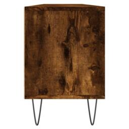 Berkfield Home TV Cabinet Smoked Oak 150x30x44.5 cm Engineered Wood in Brown - thumbnail 7