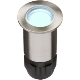Netlighting 24V Small Stainless Steel Ground Fitting 4 x Blue LED IP67 in Grey
