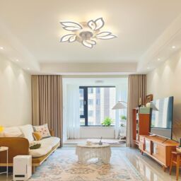 Garwarm Modern White Led Acrylic Ceiling Fan Light with Remote - thumbnail 6