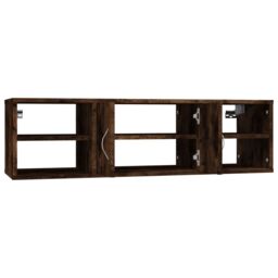 Berkfield Home Wall Shelf Smoked Oak 102x30x29 cm Engineered Wood in Brown - Size: 102 x 30 x 29 cm - thumbnail 6
