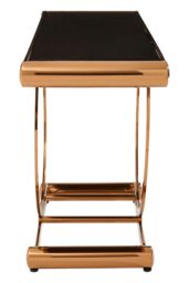 Orsina Contemporary Design Rose Gold Console Table, Versatile Hallway Table, Easily Maintained Modern Console Table - thumbnail 3