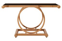 Orsina Contemporary Design Rose Gold Console Table, Versatile Hallway Table, Easily Maintained Modern Console Table - thumbnail 6