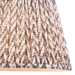 Netlighting Borello Ivory Table Lamp Grey Fabric Leaf Shade 35cm B22 - thumbnail 6