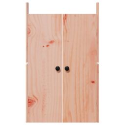 Berkfield Home Outdoor Kitchen Doors 2 pcs 50x9x82 cm Solid Wood Douglas Fir in Brown - Size: 50 x 9 x 82 cm - thumbnail 5